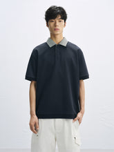 Men's 40-Count Polo Shirt with Contrast Striped Collar